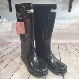 Exotic Identity Black Women's Rainboots - Size 9